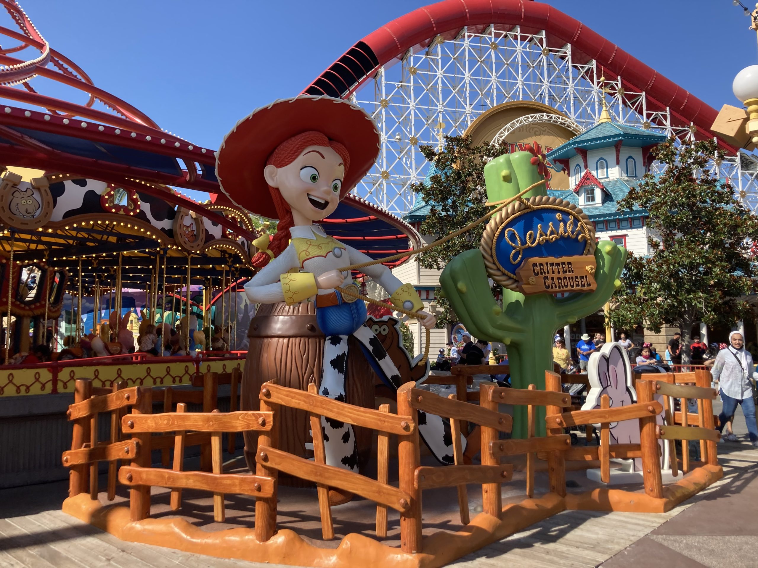 Disneyland Toy story Carousel and roller Coaster