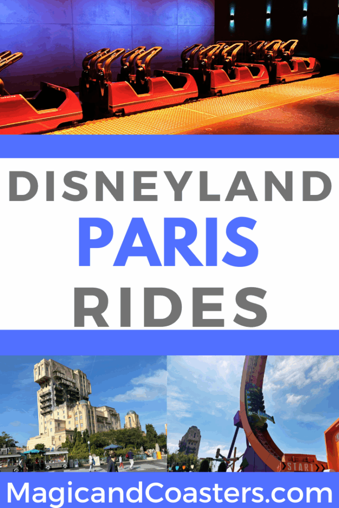 Walt Disney Studios Disneyland Paris Rides Pin for Pinterest