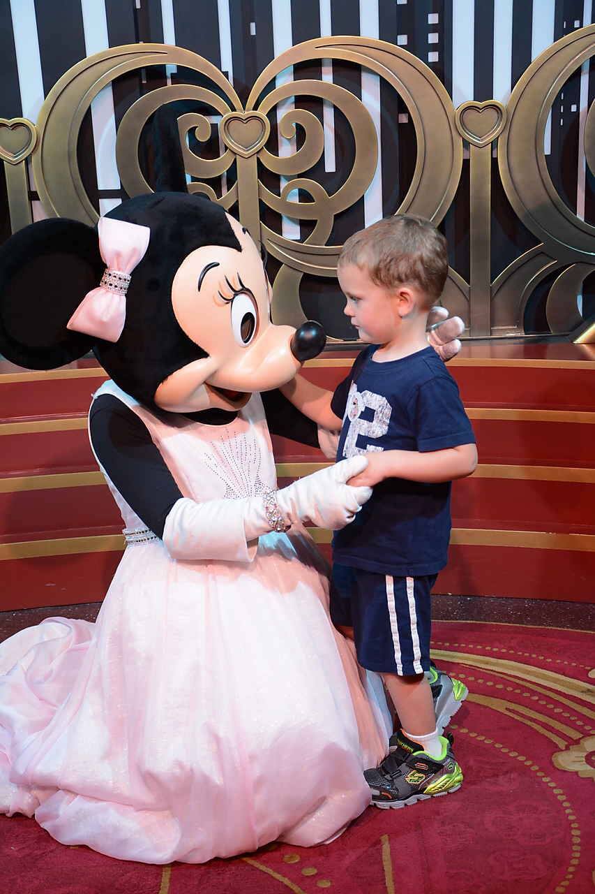 Minnie character meet and greet.